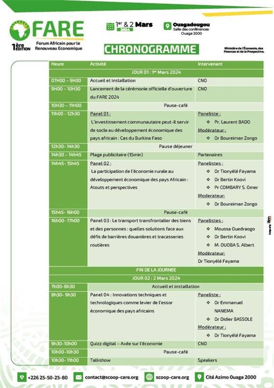 SCOOP-CA CARE – Coopérative Africaine pour le Renouveau Économique