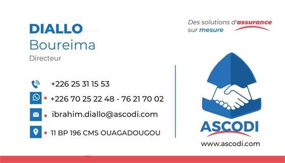ASCODI – Assurance-Conseils et Courtage DIALLO — Carte de visite Finale