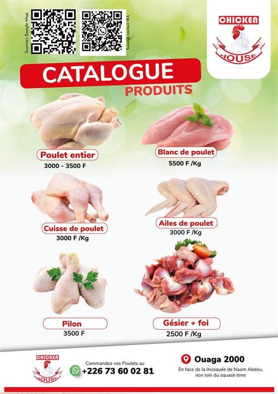 Chicken House (Ouaga & Kouba) — Chicken house - Visuel de presentation entreprise produits 1