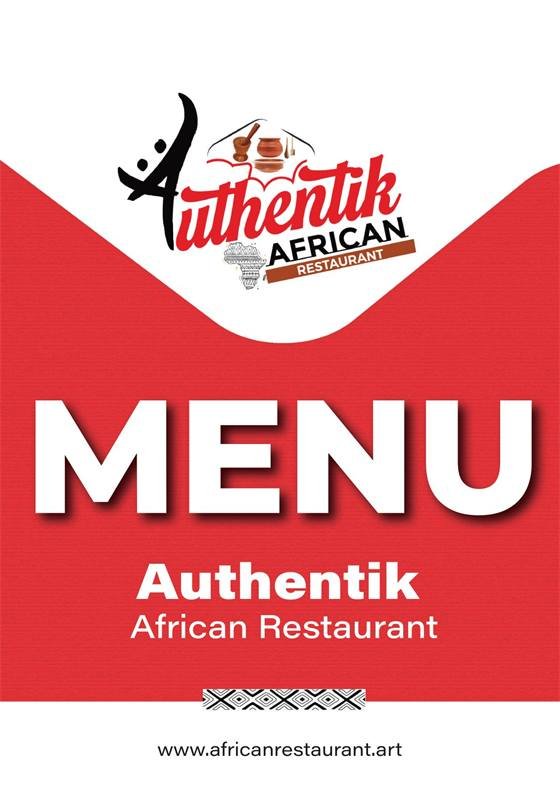 Authentik African Restaurant Ouaga — Authentik african restaueant MENU FINAL VALIDE DD