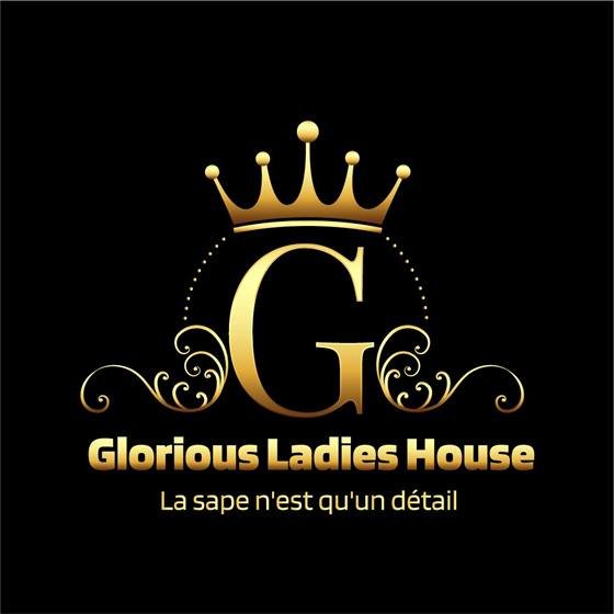 Glorious Ladies House — logo gold fond noir