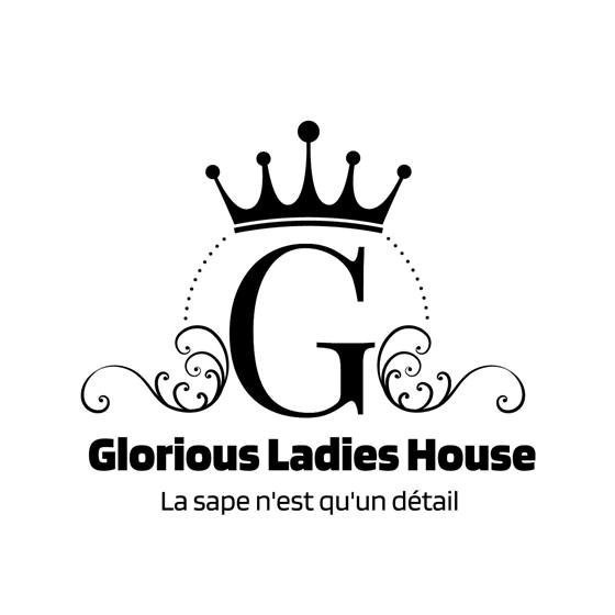 Glorious Ladies House — logo noir fond blanc