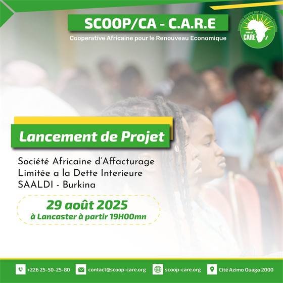 Projet SAALDI Burkina — Affiche principale SAALDI Burkina