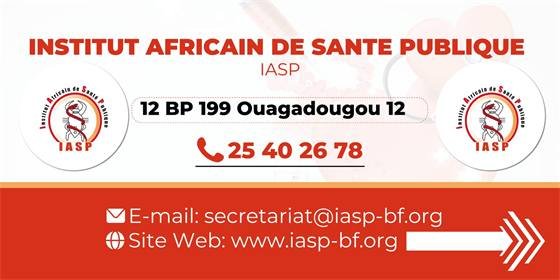 IASP – Institut Africain de Santé Publique — banderole IASP f1