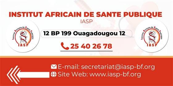 IASP – Institut Africain de Santé Publique — banderole IASP f2