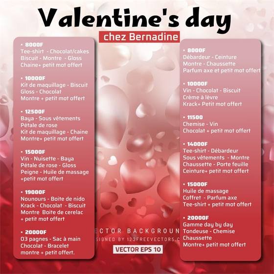 Chez Bernadine — Crea bernadine St valentin