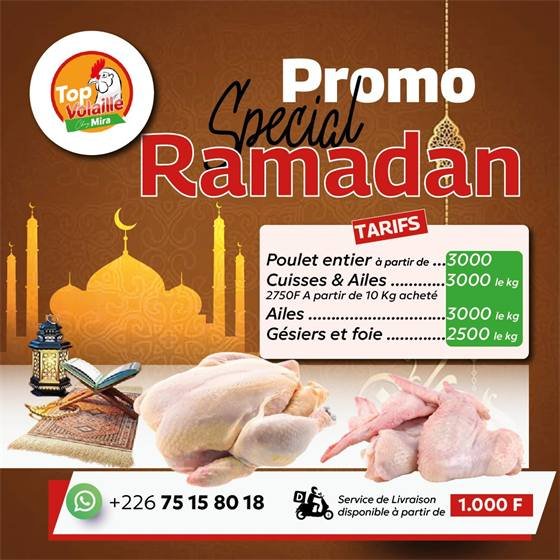 Top Volaille chez Mira — Promo Ramdan